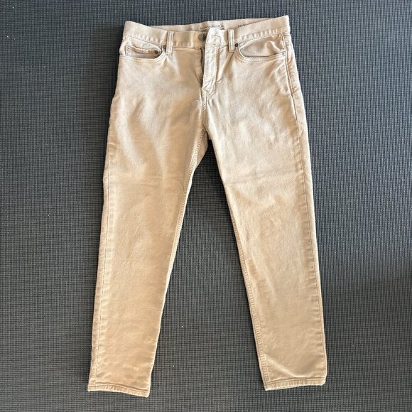 Banana Republic Slim Heather Traveler Pant, Camel, 33W 30L - Picture 1 of 5